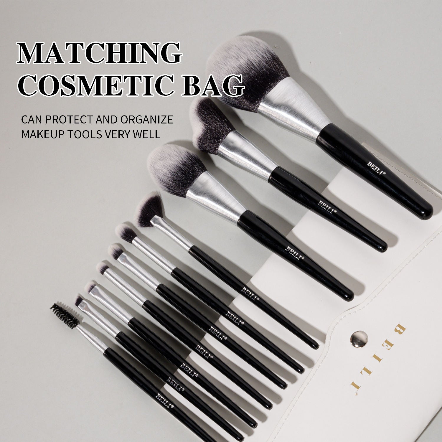 Smilovia 10pcs Professional Makeup Brush Set