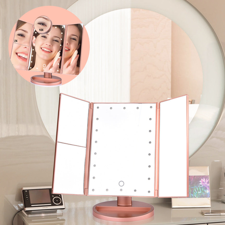 Smilovia Tri-Fold 24 LED Mirror