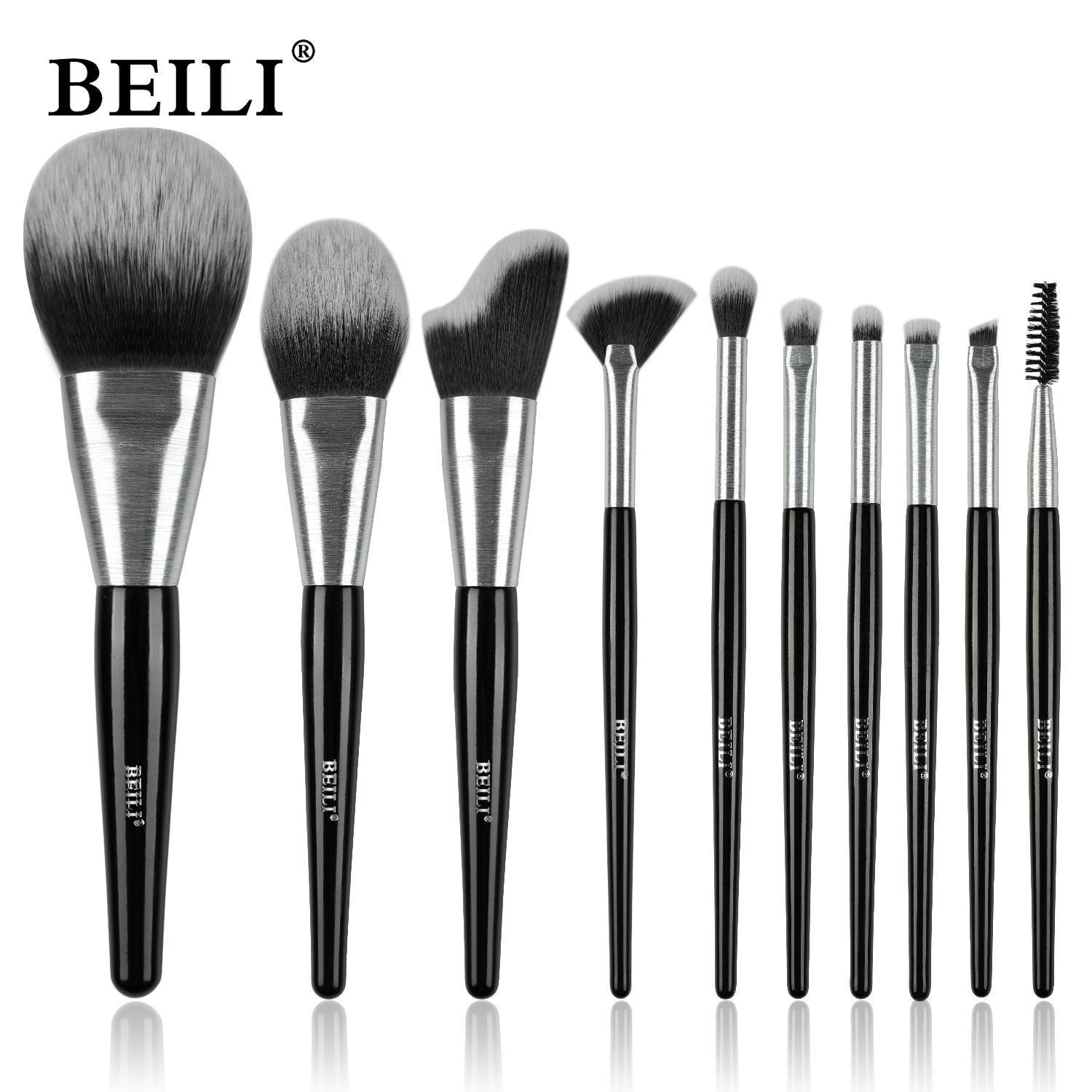 Smilovia 10pcs Professional Makeup Brush Set