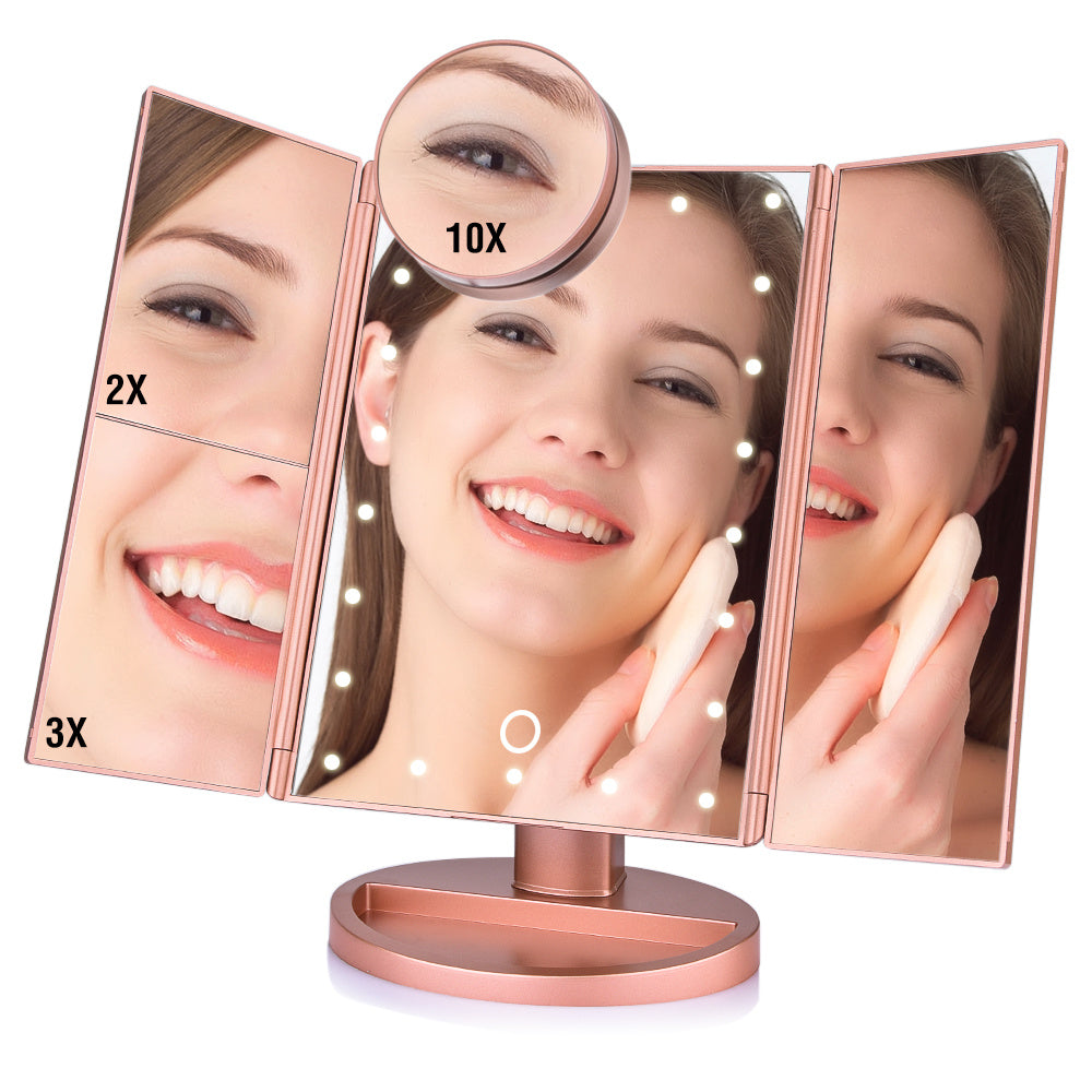 Smilovia Tri-Fold 24 LED Mirror
