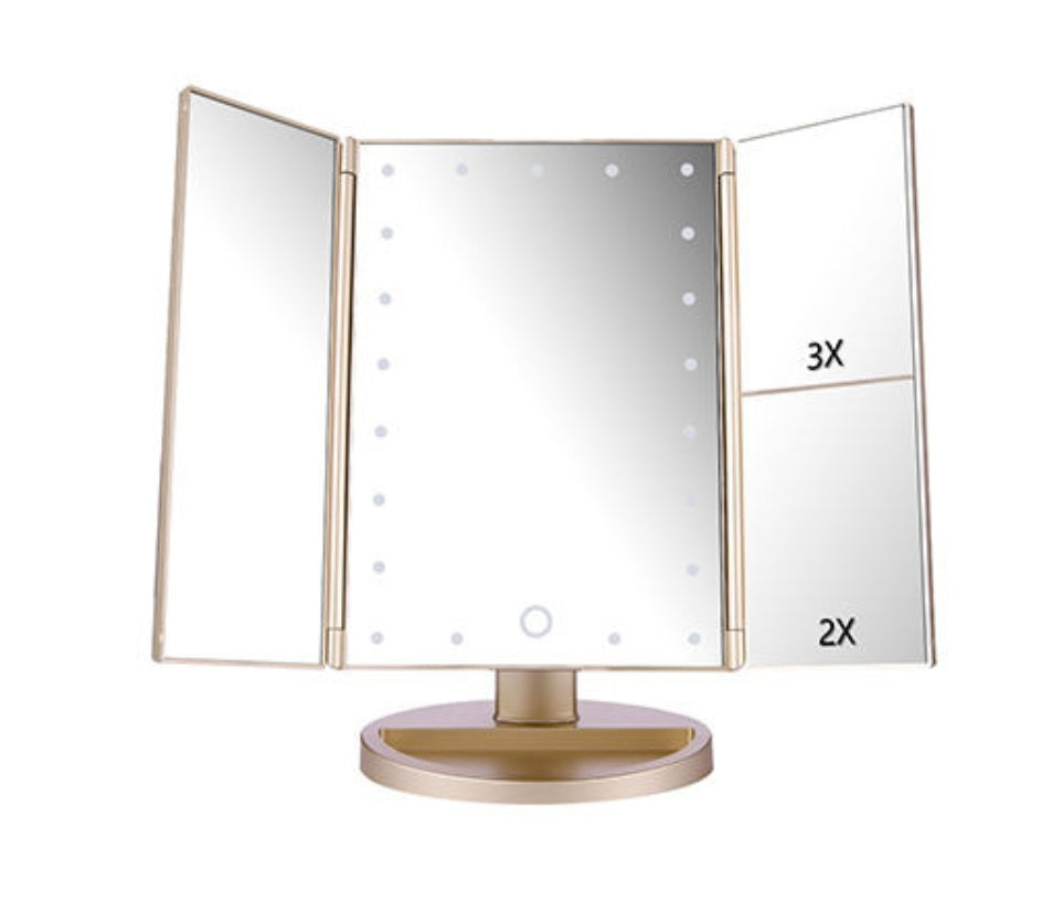 Smilovia Tri-Fold 24 LED Mirror