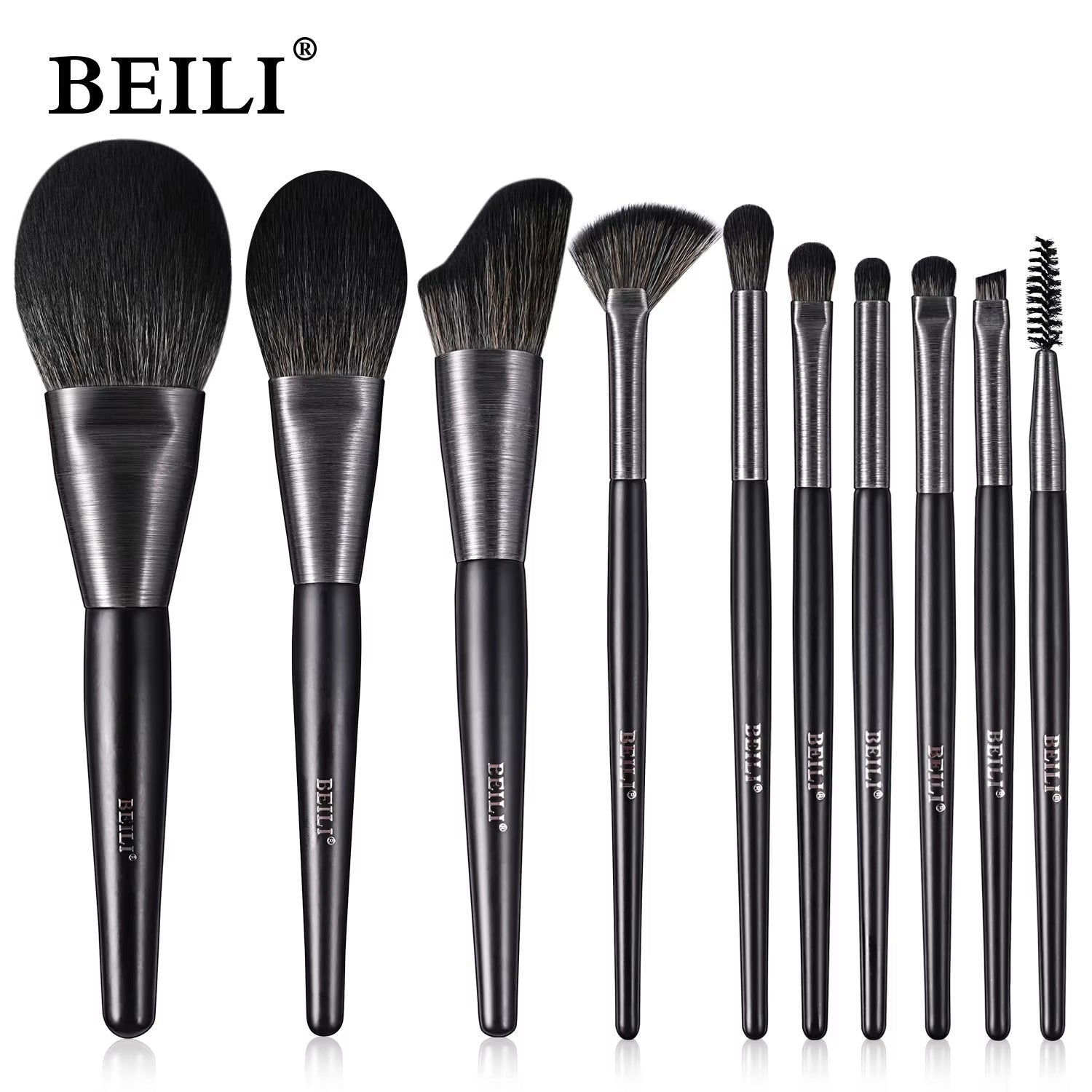 Smilovia 10pcs Professional Makeup Brush Set