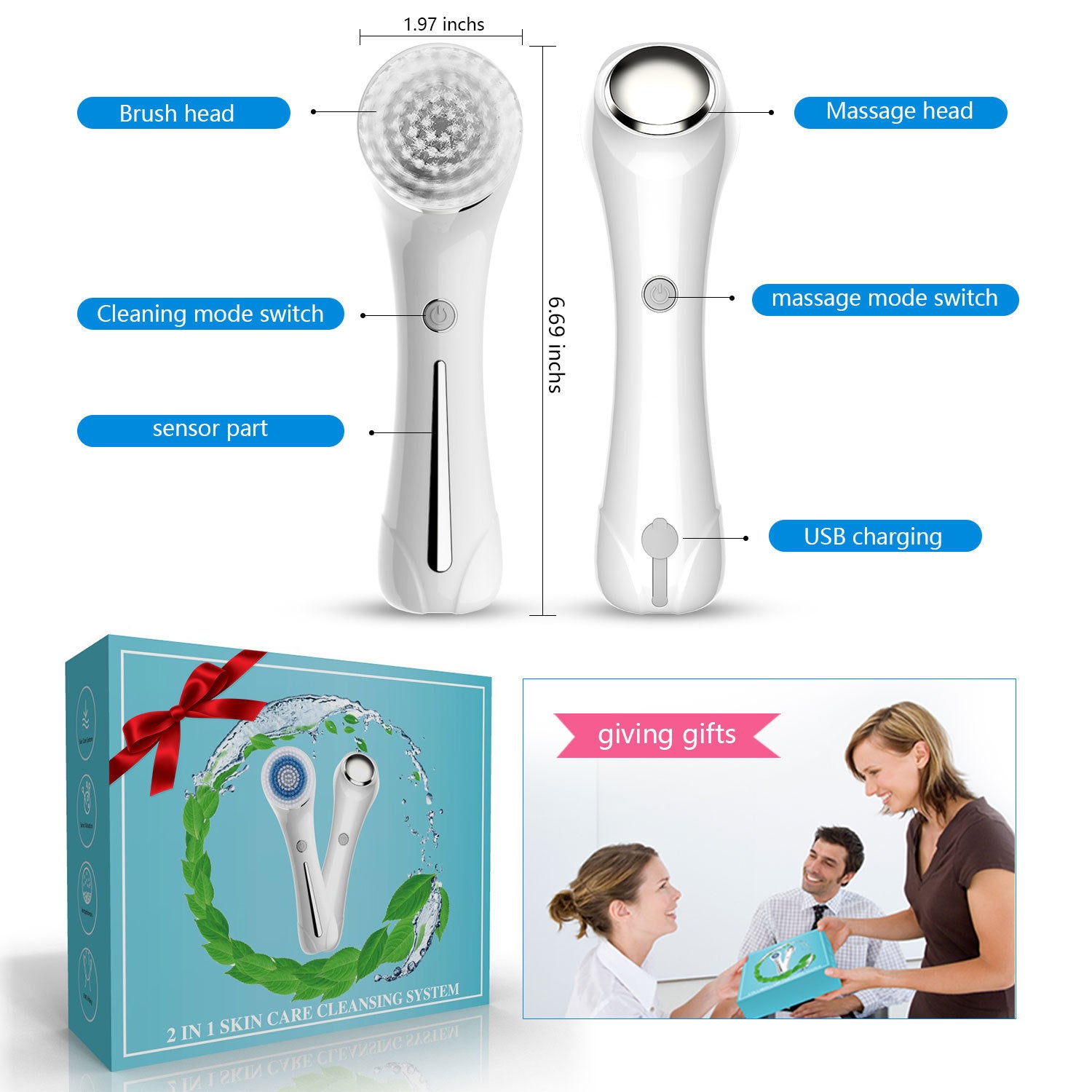 Smilovia Sonic Facial Cleansing Brush